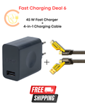 Chargentoo 45 W Fast Charger + 4-in-1 Universal Charging Cable