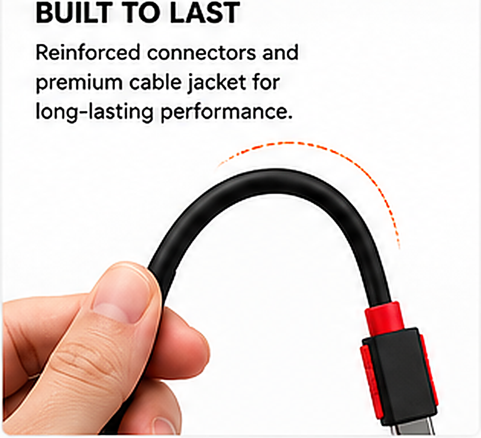 Chargentoo USB-A to USB-C Fast Charging Cable | 5A Super Charge & Data Sync