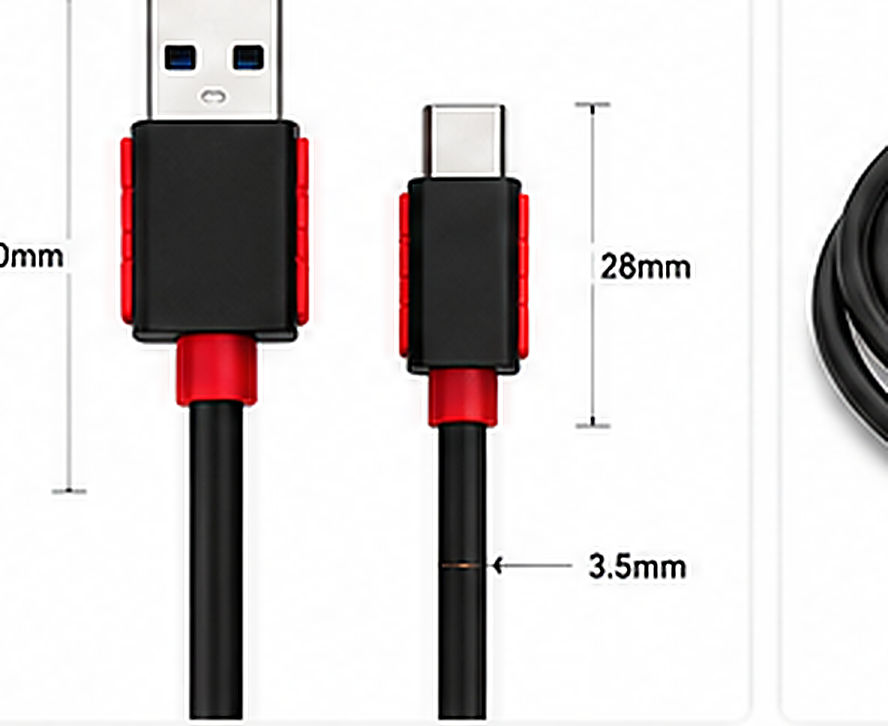 Chargentoo USB-A to USB-C Fast Charging Cable | 5A Super Charge & Data Sync