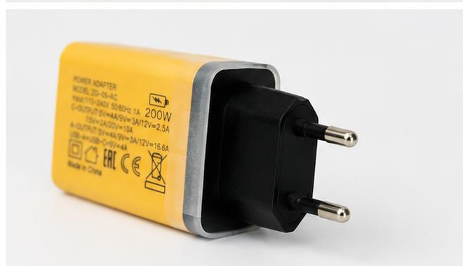 200W GaN Fast Charger | Chargentoo Dual Port USB-C 120W + USB-A 80W Wall Charger (EU Plug)