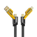 Chargentoo 4-in-1 Fast Charging Cable | USB-A & USB-C to USB-C, Lightning & Micro-USB (27W Max)